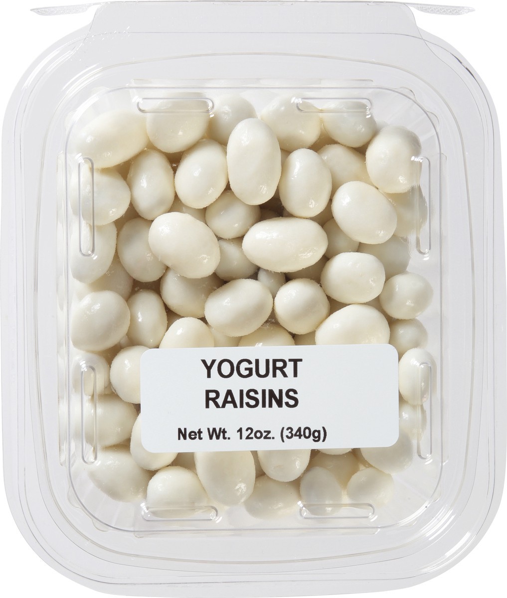 slide 6 of 13, JLM Manufacturing Yogurt Raisins 12 oz, 12 oz