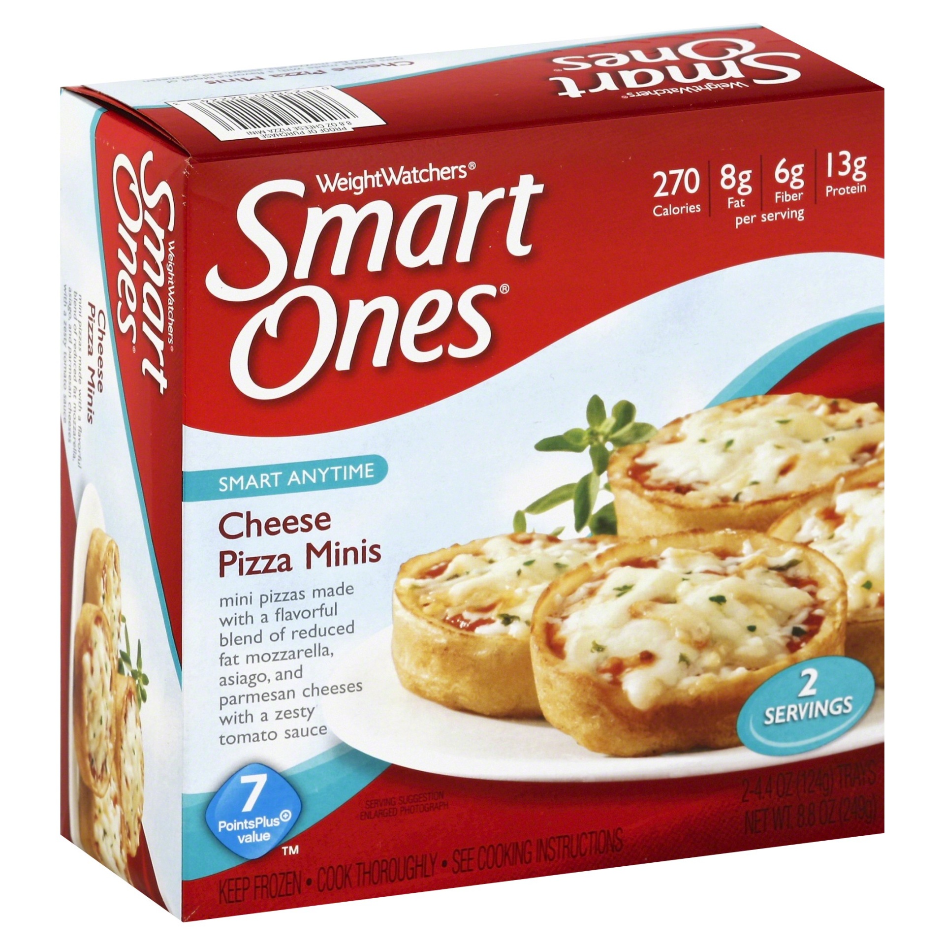 slide 1 of 1, Weight Watchers Smart Ones Savory Italian Recipes Cheese Pizza Minis, 2 ct; 4.4 oz