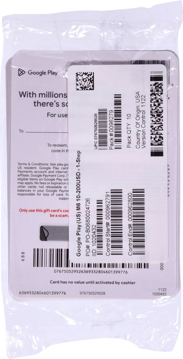 slide 9 of 10, Google Play 10-200, 1 ct