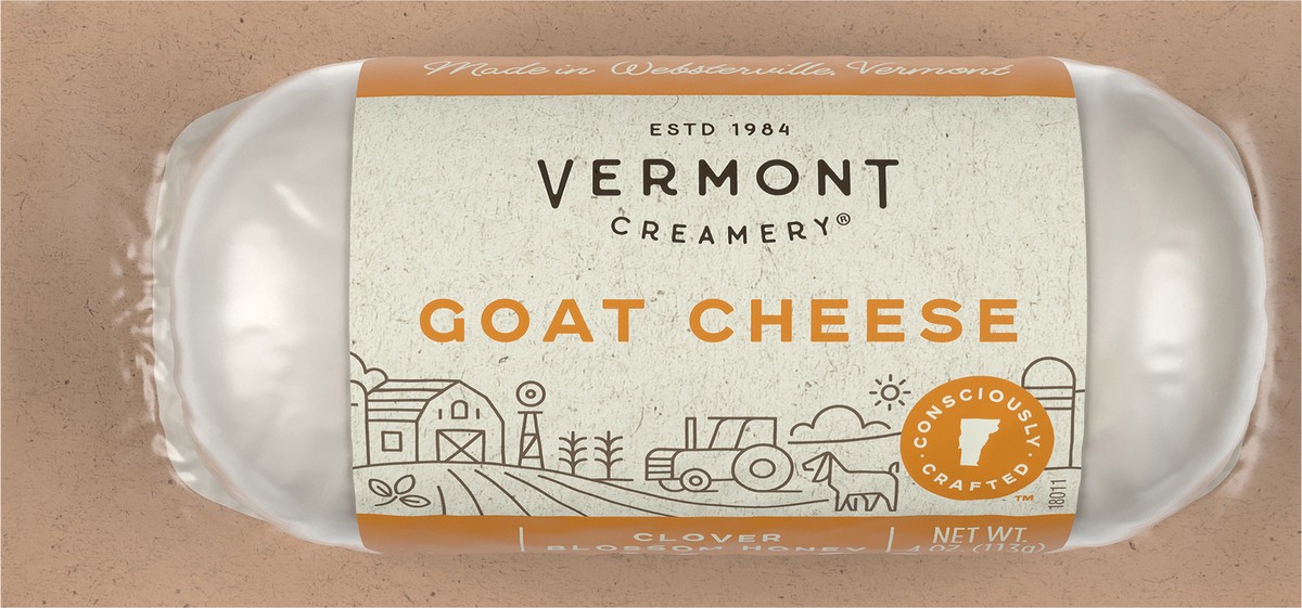 slide 12 of 13, Vermont Creamery Clover Blossom Honey Goat Cheese 4 oz. Carded Pack, 4 oz