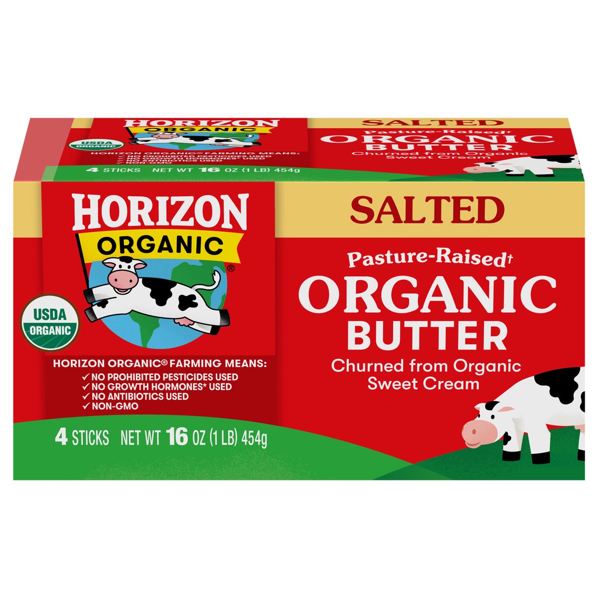 slide 1 of 5, Horizon Organic Salted Butter, 16 oz., 4 Sticks, 4 ct