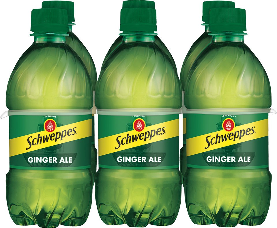 slide 1 of 3, Schweppes Ginger Ale Soda, 16 fl oz bottles, 6 pack, 6 ct; 16 fl oz