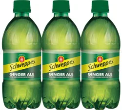Schweppes Caffeine Free Ginger Ale - 6 x 16 fl oz Bottles