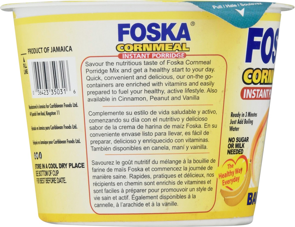 slide 12 of 14, Foska Cornmeal Instant Banana Instant Porridge 2.10 oz, 2.1 oz