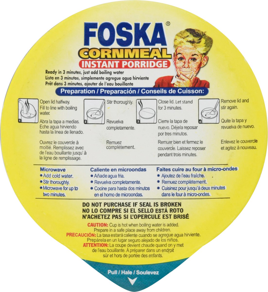 slide 3 of 14, Foska Cornmeal Instant Banana Instant Porridge 2.10 oz, 2.1 oz