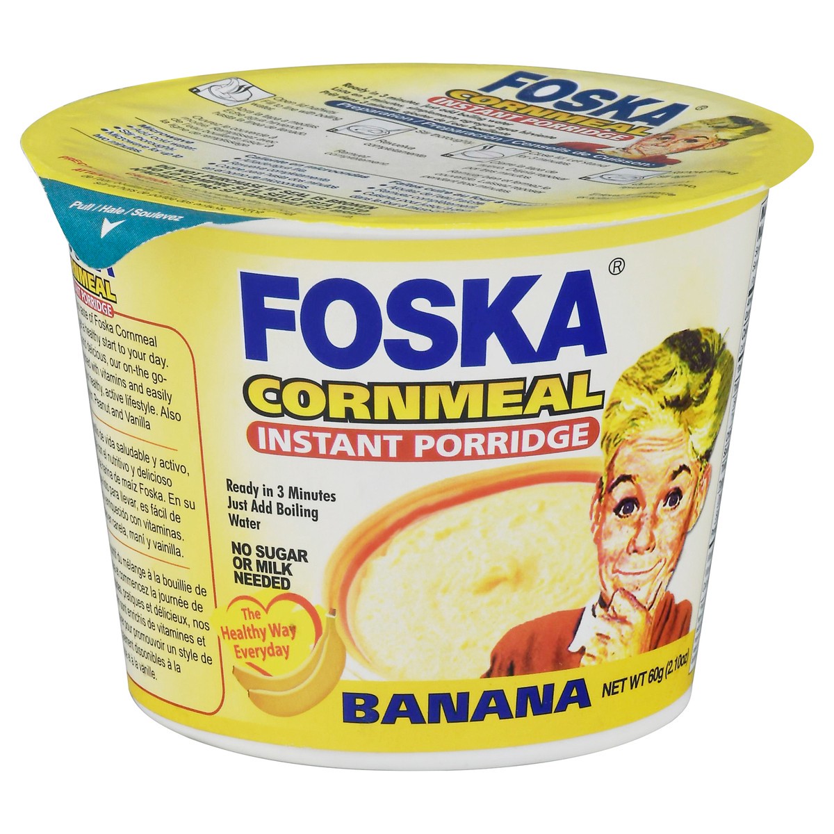 slide 7 of 14, Foska Cornmeal Instant Banana Instant Porridge 2.10 oz, 2.1 oz
