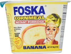 Foska Cornmeal Instant Banana Instant Porridge 2.10 oz