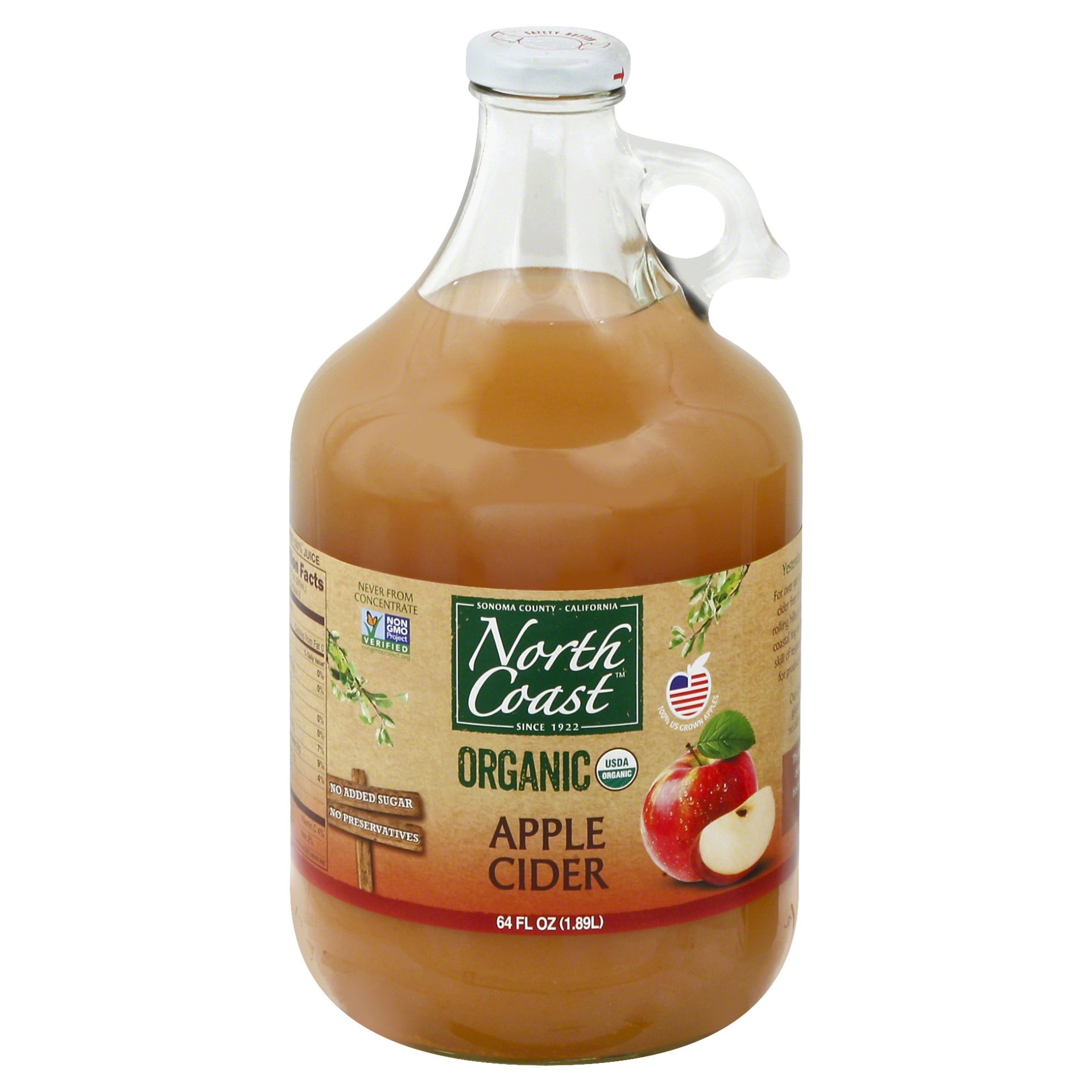 slide 1 of 1, North Coast Organic Cider Apple - 64 Fl. Oz., 64 fl oz