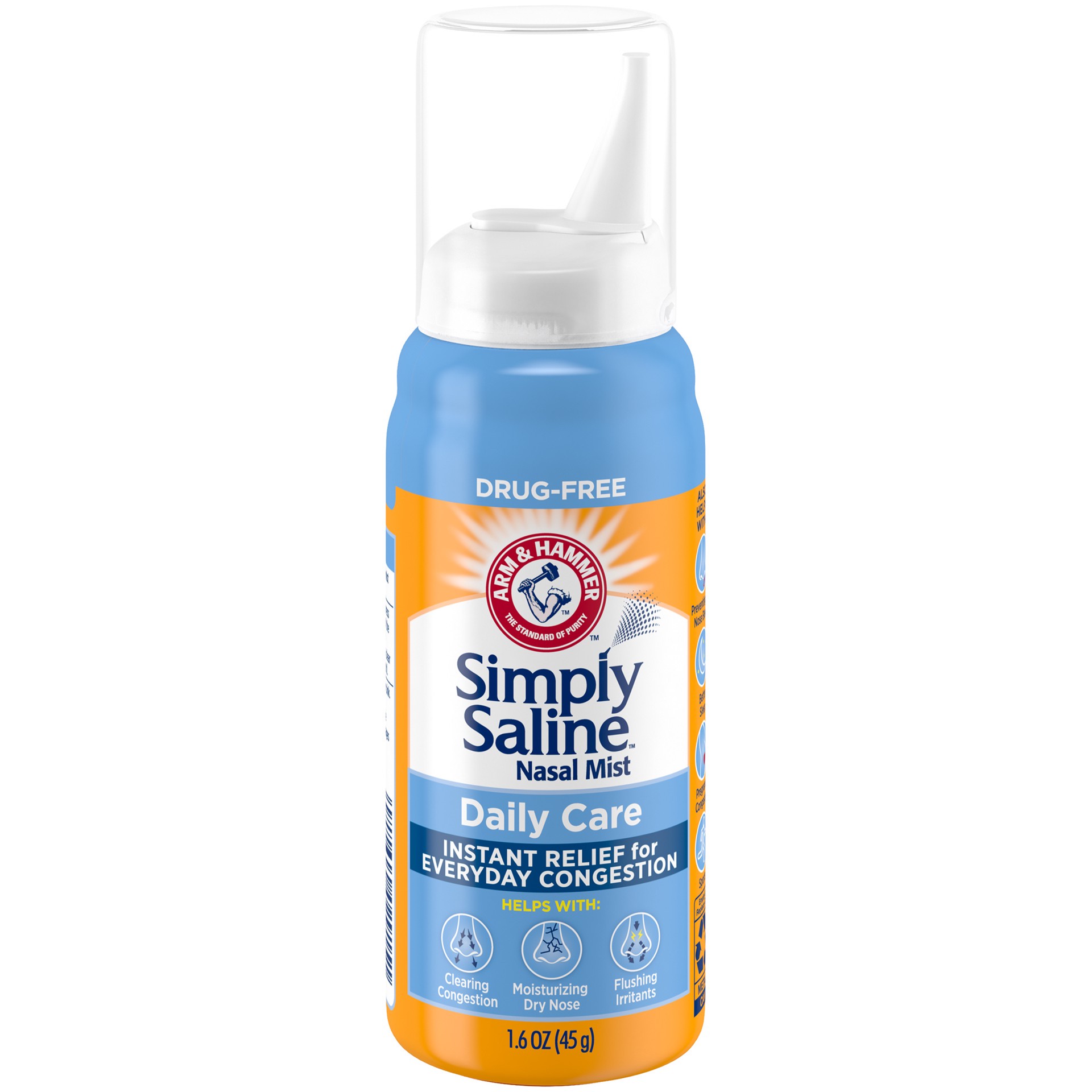 slide 1 of 5, Simply Saline Nasal Care Daily Mist 1.6oz – Instant Relief for Every Day Congestion – One 1.6oz Bottle, 1.60 fl oz