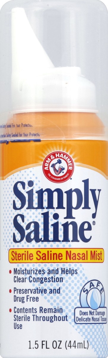 slide 1 of 5, ARM & HAMMER Saline Nasal Mist 1.5 oz, 1.60 fl oz