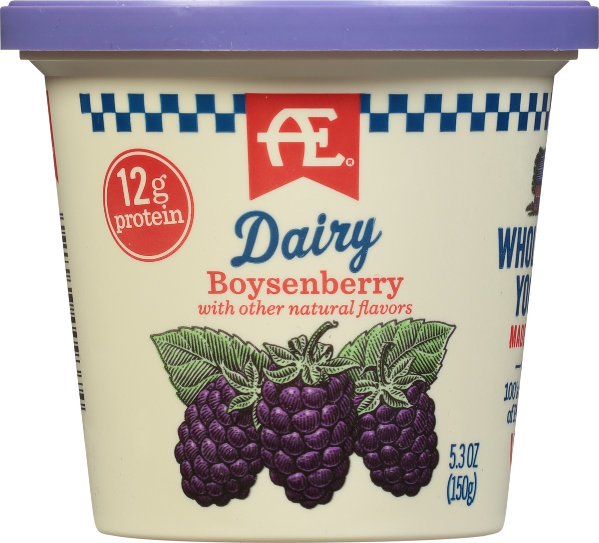 slide 6 of 9, AE Dairy Whole Milk Boysenberry Yogurt 5.3 oz, 5.3 oz