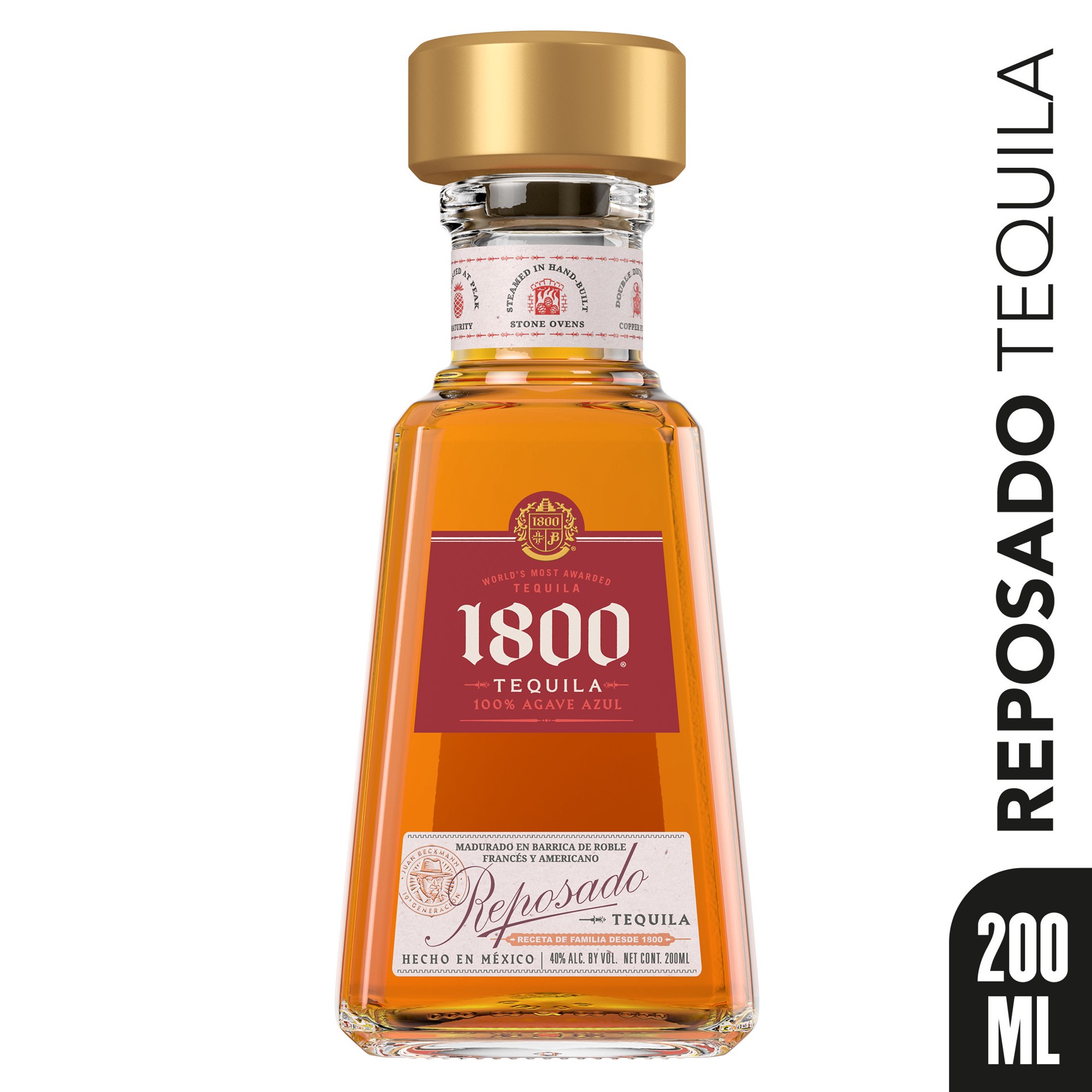 slide 6 of 10, 1800 Tequila Reposado 80 Proof (200 ml), 200 ml