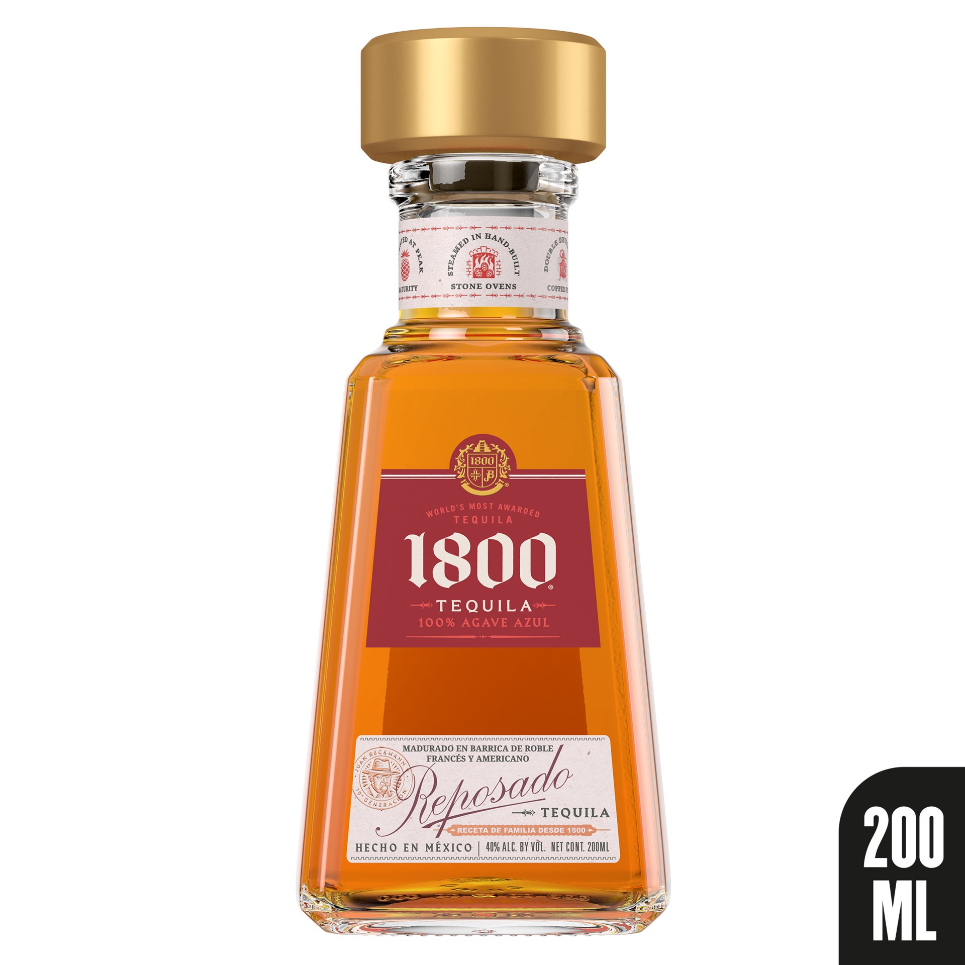 slide 4 of 10, 1800 Tequila Reposado 80 Proof (200 ml), 200 ml