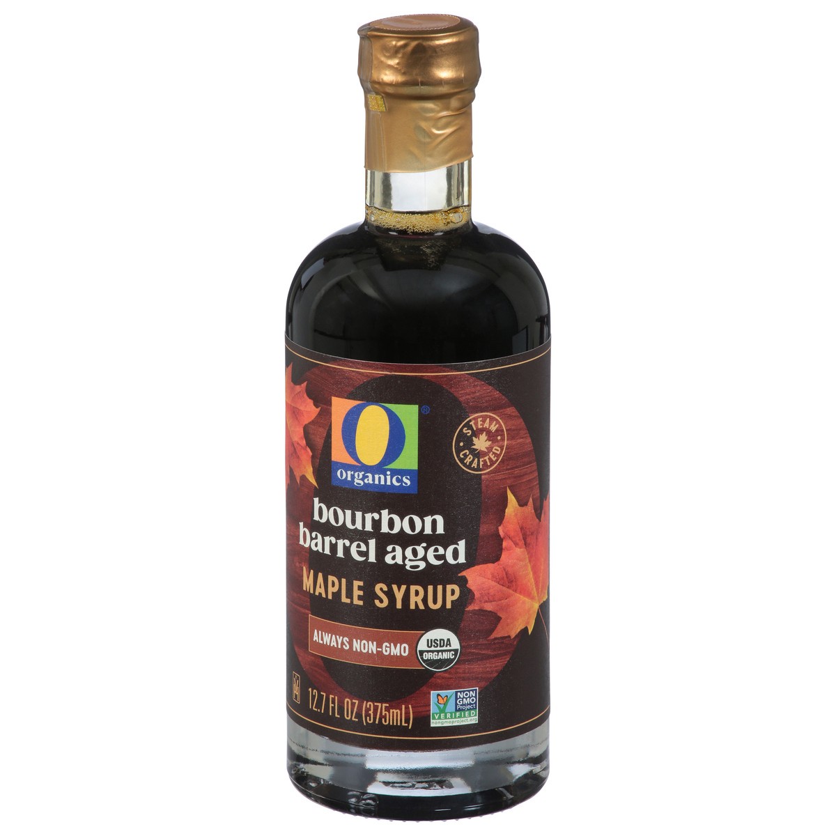 slide 3 of 4, O Organics Syrup Maple Bourbon Barrel Aged 12.7 Fz - 12.7 OZ, 12.7 oz