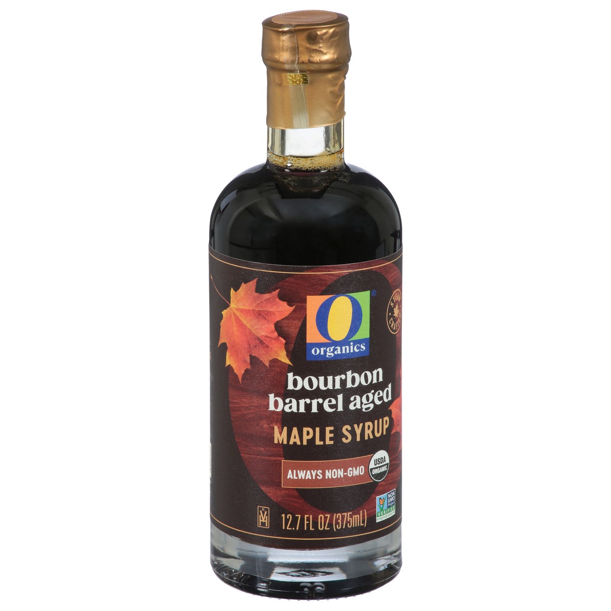 slide 4 of 4, O Organics Syrup Maple Bourbon Barrel Aged 12.7 Fz - 12.7 OZ, 12.7 oz