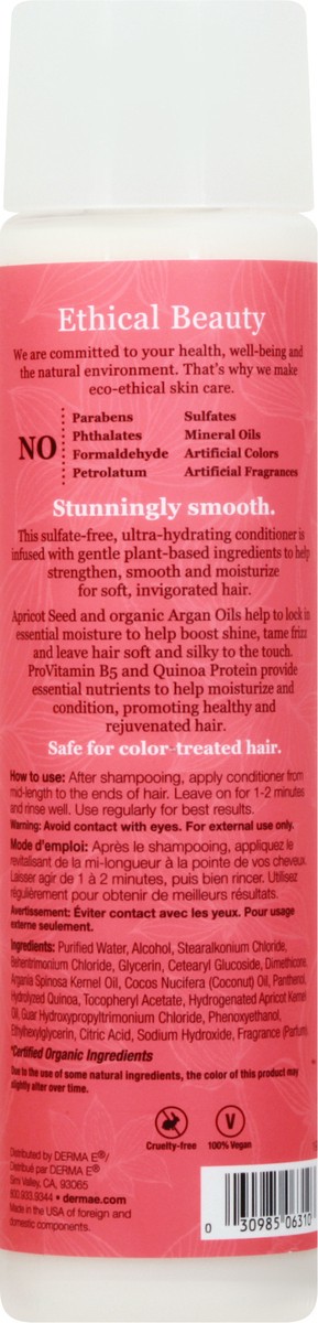 slide 5 of 9, Derma E Smooth & Hydrating Conditioner, 10 oz