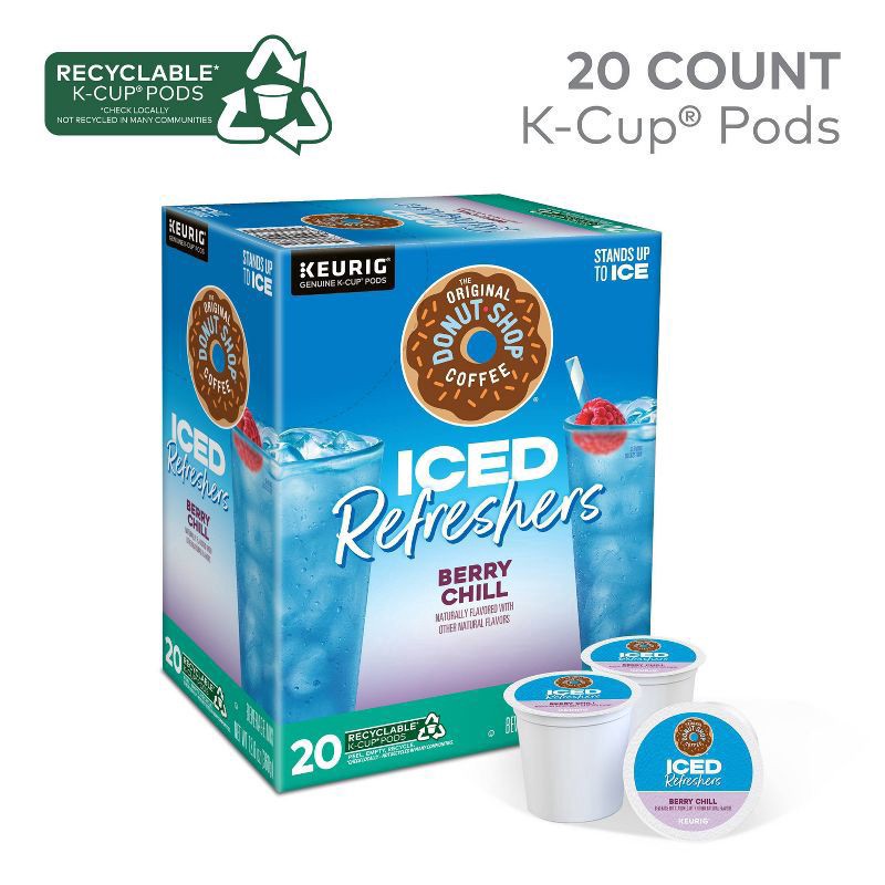 slide 17 of 17, The Original Donut Shop Iced Refreshers Berry Chill Keurig K-Cup Pods - 20ct, 10 ct