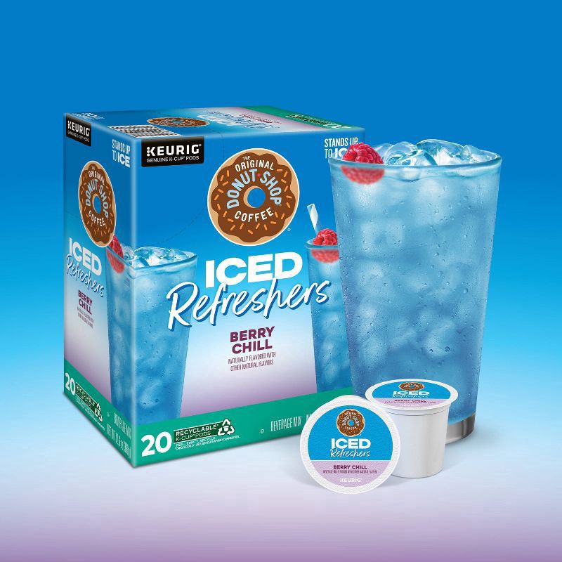 slide 2 of 17, The Original Donut Shop Iced Refreshers Berry Chill Keurig K-Cup Pods - 20ct, 10 ct