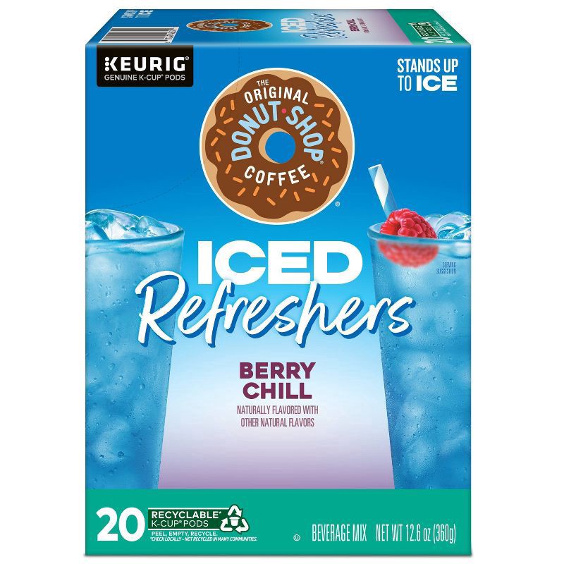 slide 8 of 17, The Original Donut Shop Iced Refreshers Berry Chill Keurig K-Cup Pods - 20ct, 10 ct