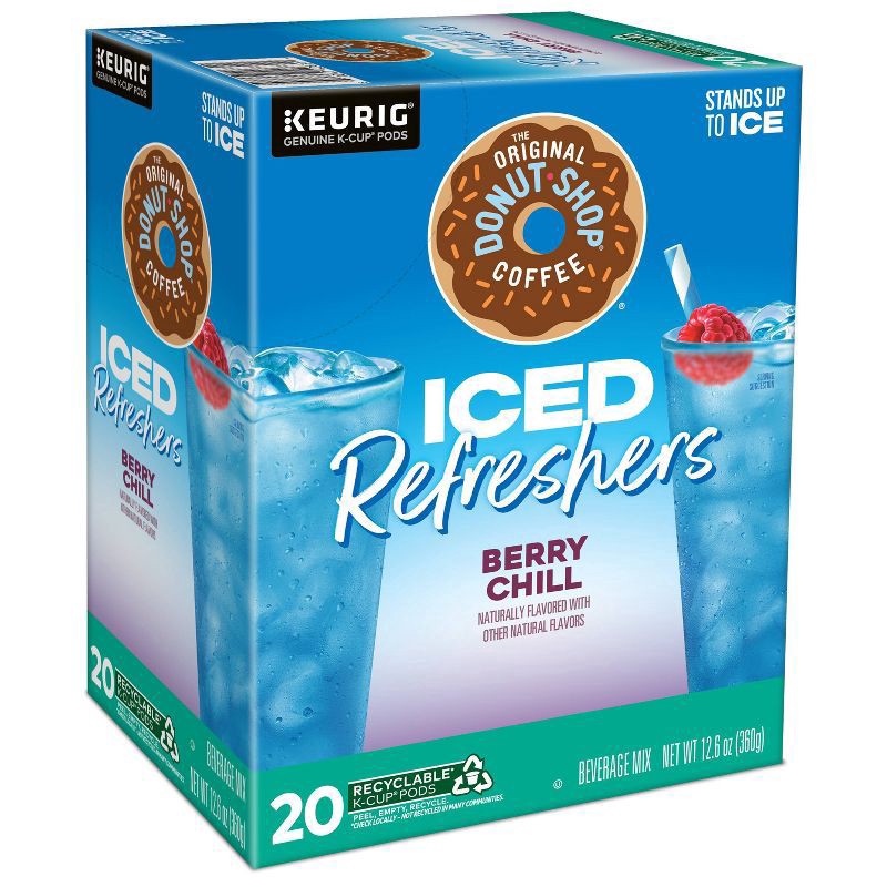 slide 10 of 17, The Original Donut Shop Iced Refreshers Berry Chill Keurig K-Cup Pods - 20ct, 10 ct