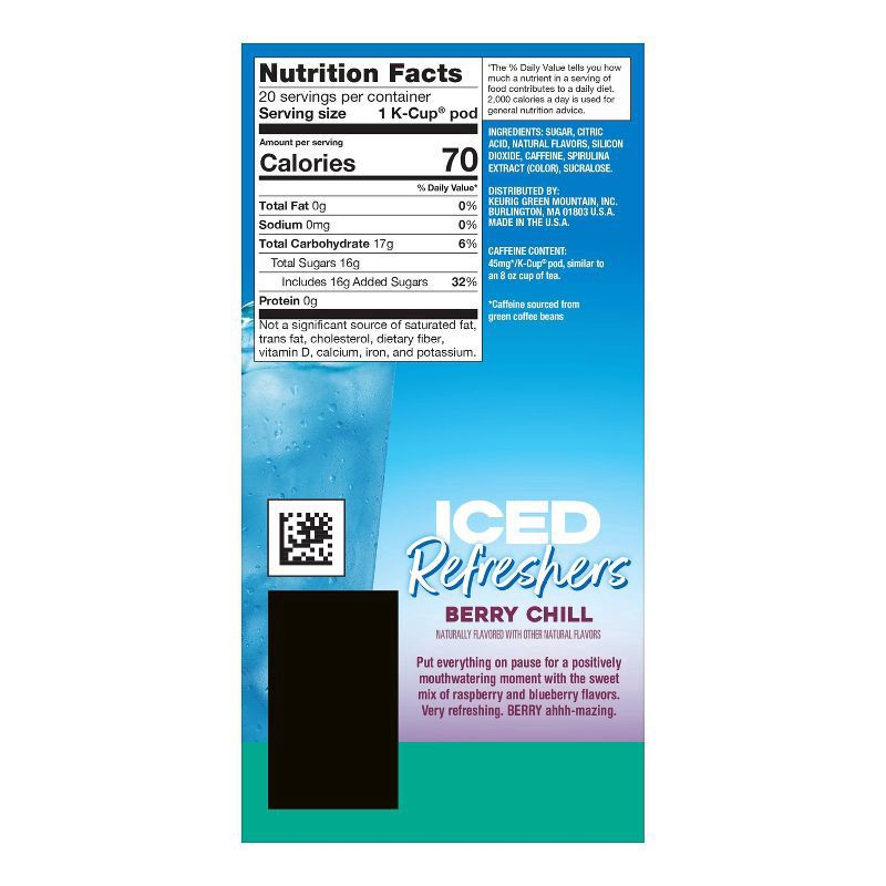 slide 16 of 17, The Original Donut Shop Iced Refreshers Berry Chill Keurig K-Cup Pods - 20ct, 10 ct