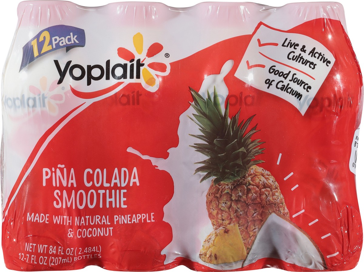 slide 6 of 9, Yoplait Pina Colada Smoothie 12 - 7 fl oz Bottles, 12 ct
