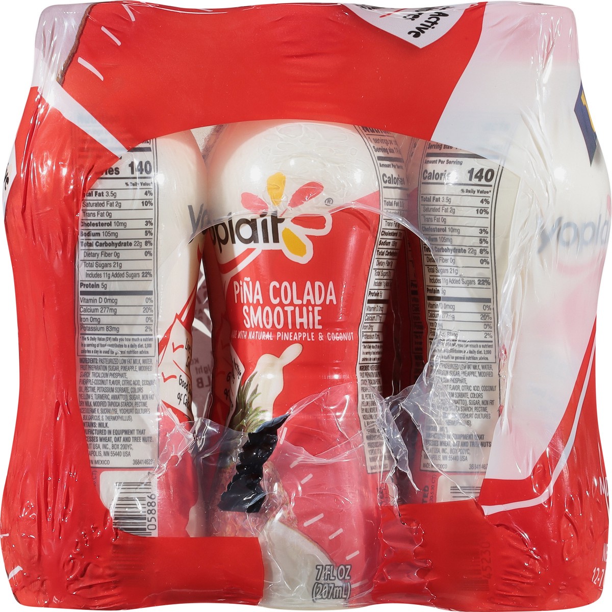slide 7 of 9, Yoplait Pina Colada Smoothie 12 - 7 fl oz Bottles, 12 ct