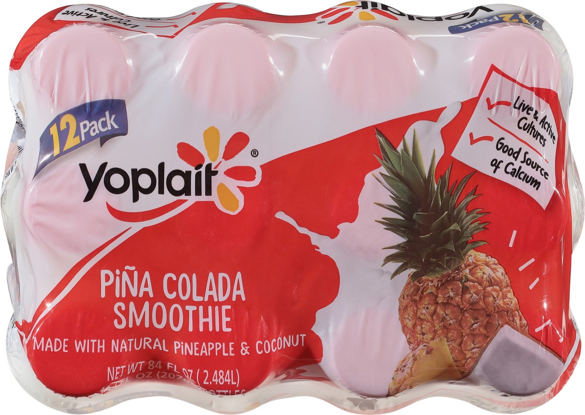 slide 3 of 9, Yoplait Pina Colada Smoothie 12 - 7 fl oz Bottles, 12 ct