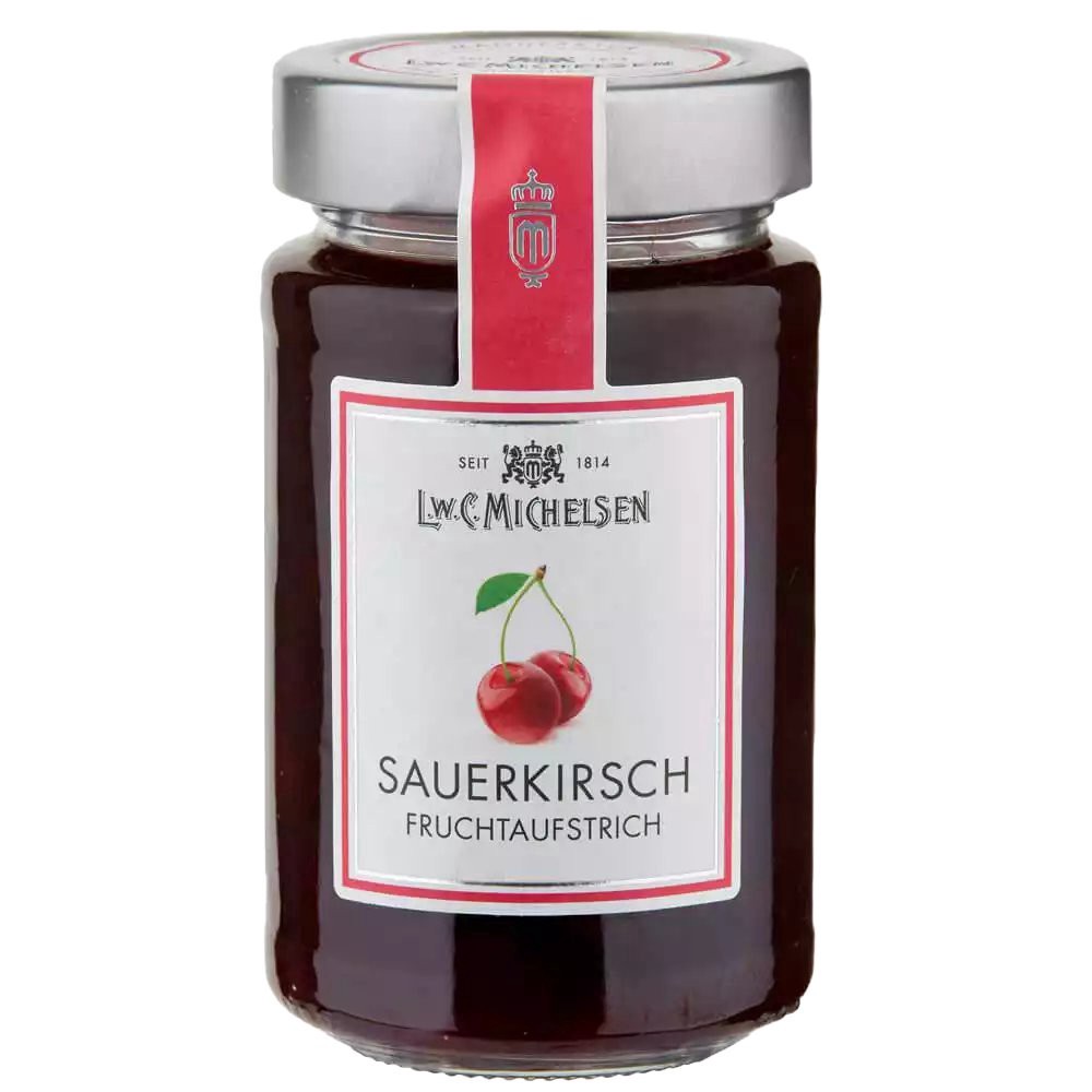 slide 1 of 1, L.W.C. Michelsen Sour Cherry Fruit Spread, 9.17 oz