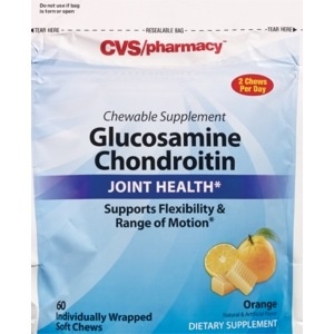 slide 1 of 1, CVS Pharmacy Glucosamine Chondroitin Soft Chews, Orange Flavored, 60 ct
