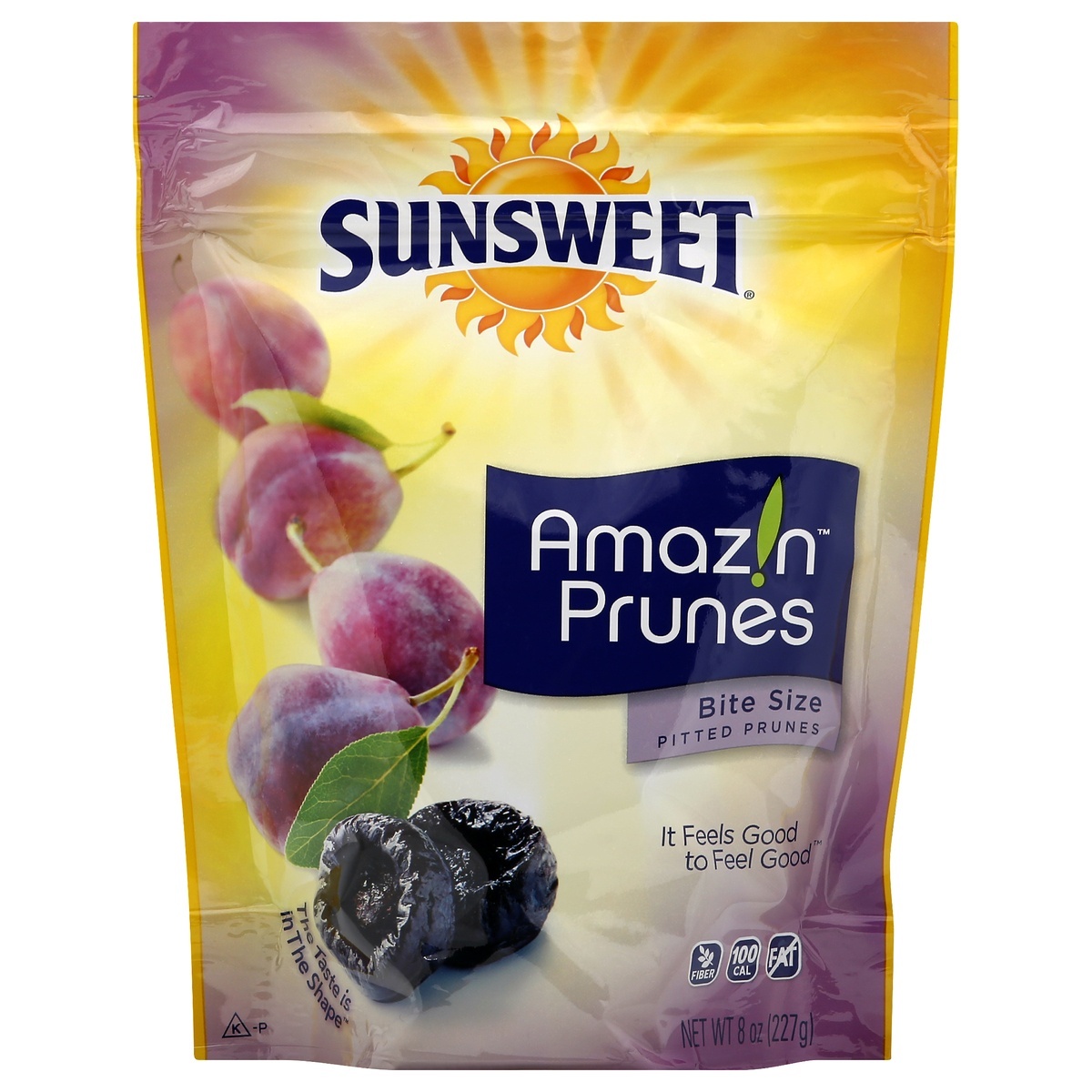 slide 1 of 1, Sunsweet Amazin Pitted Prunes Bite Size 8 oz, 8 oz