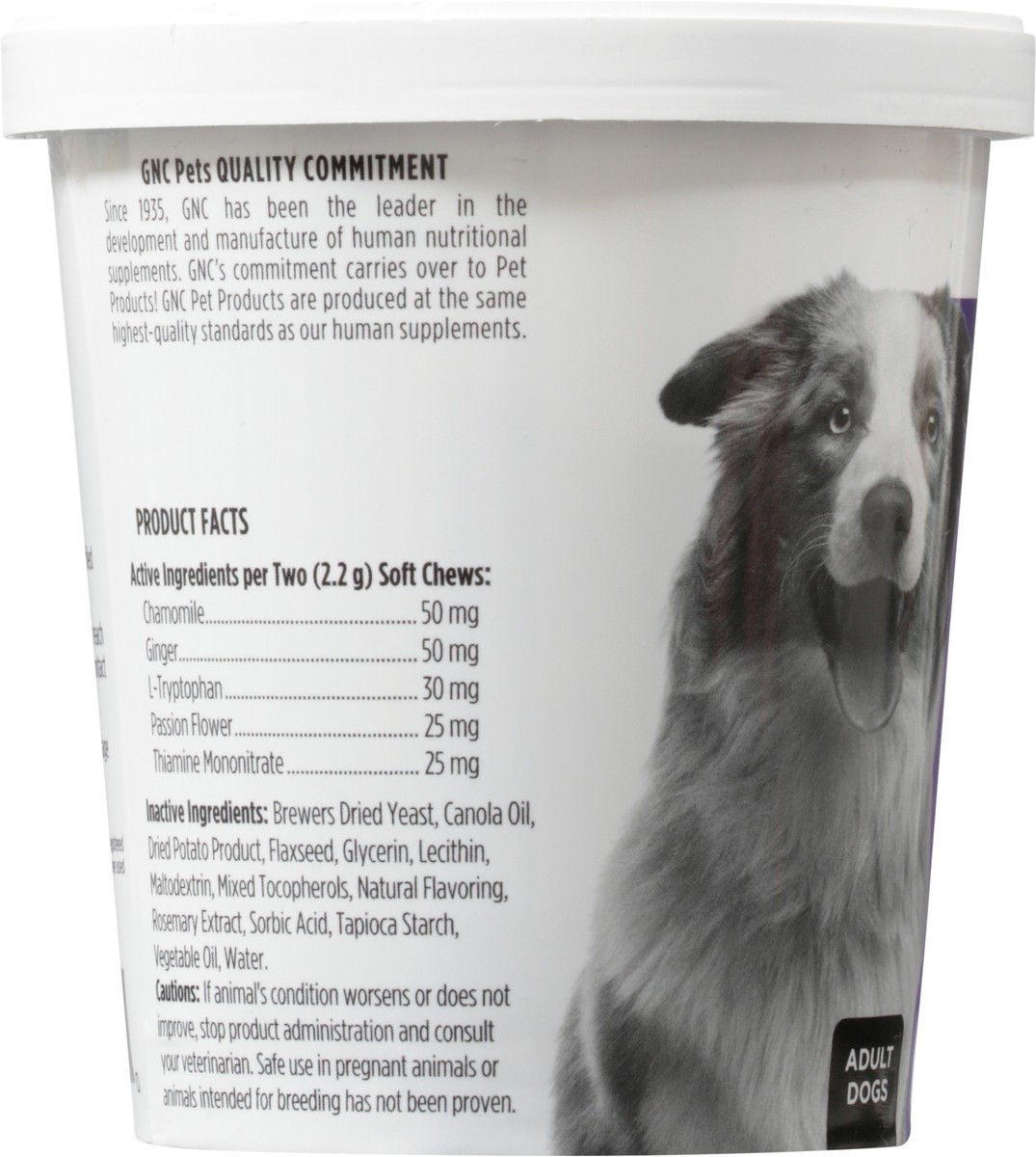 slide 9 of 12, GNC Pet Wellness Essentials Adult Dog Bacon Flavor Calming 60 Soft Chews, 60 ct