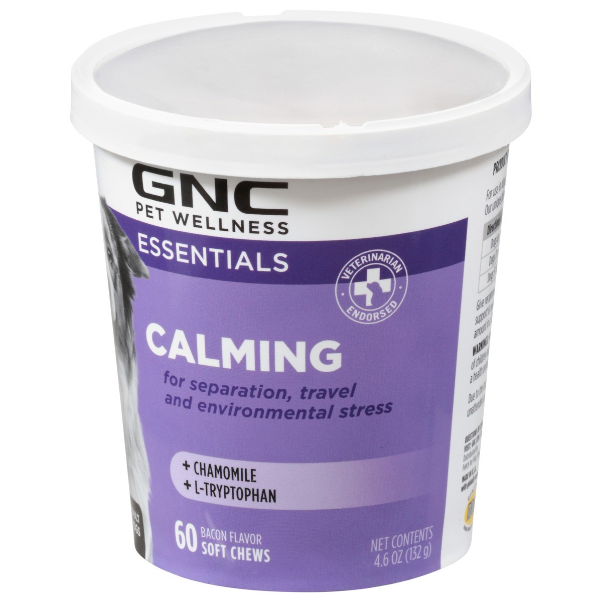slide 2 of 12, GNC Pet Wellness Essentials Adult Dog Bacon Flavor Calming 60 Soft Chews, 60 ct