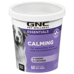 GNC Pet Wellness Essentials Adult Dog Bacon Flavor Calming 60 Soft Chews