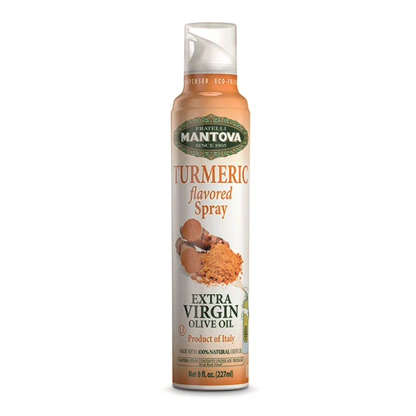 slide 1 of 1, Mantova Turmeric Flavored Extra Virgin Olive Oil Spray, 8 oz