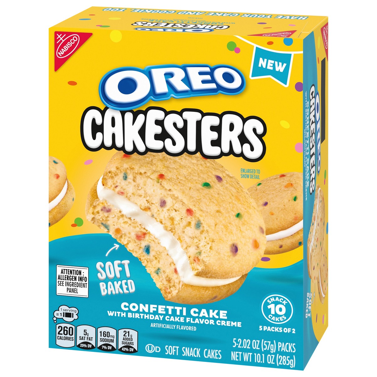 slide 4 of 14, NABISCO OREO CAKESTERS CONFETTI, 10.1 oz