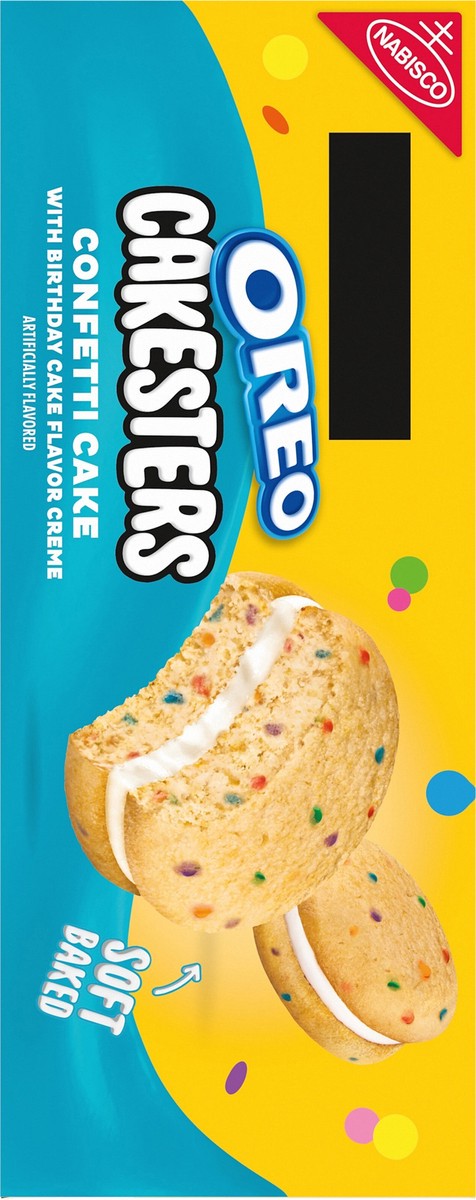 slide 3 of 14, NABISCO OREO CAKESTERS CONFETTI, 10.1 oz