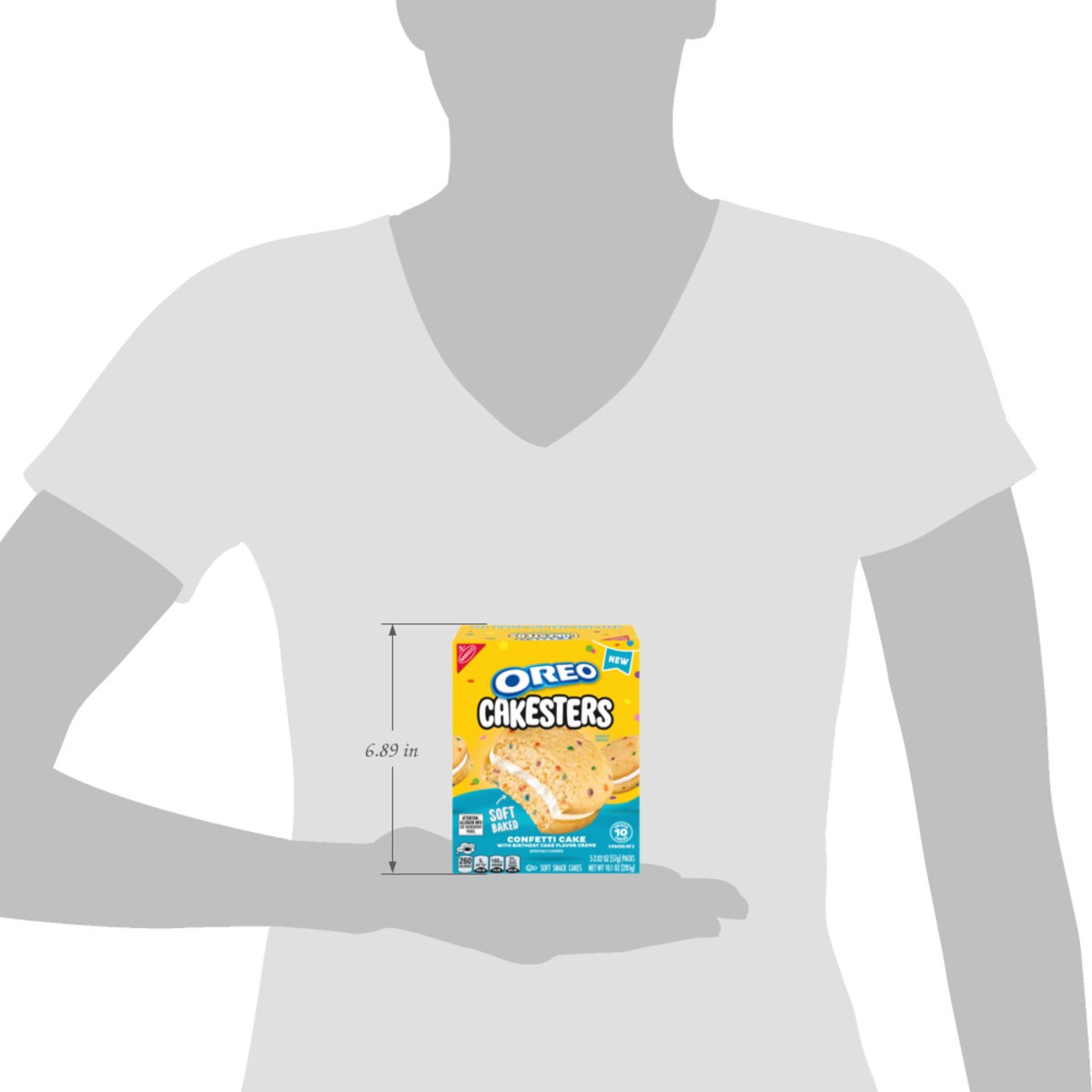 slide 11 of 14, NABISCO OREO CAKESTERS CONFETTI, 10.1 oz