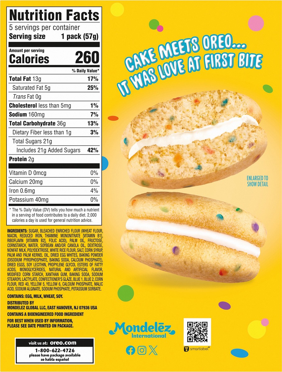 slide 12 of 14, NABISCO OREO CAKESTERS CONFETTI, 10.1 oz
