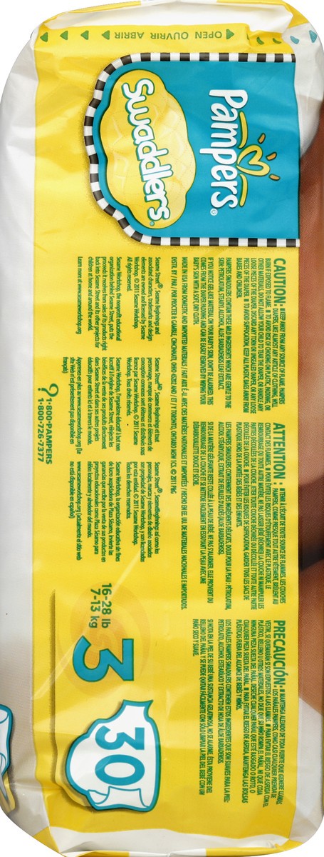 slide 7 of 7, Pampers Diapers 30 ea, 30 ct