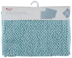 Everyday Living 100% Polyester Noodle Bathmat - Light Blue