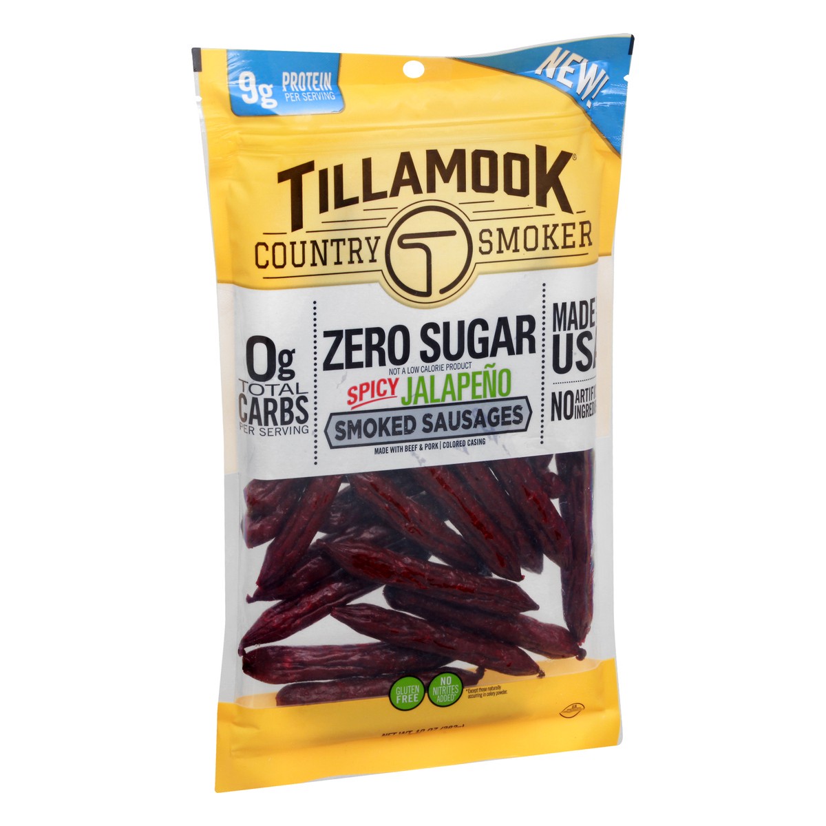 slide 11 of 13, Tillamook Zero Sugar Jalapeno Sausages, 10 oz