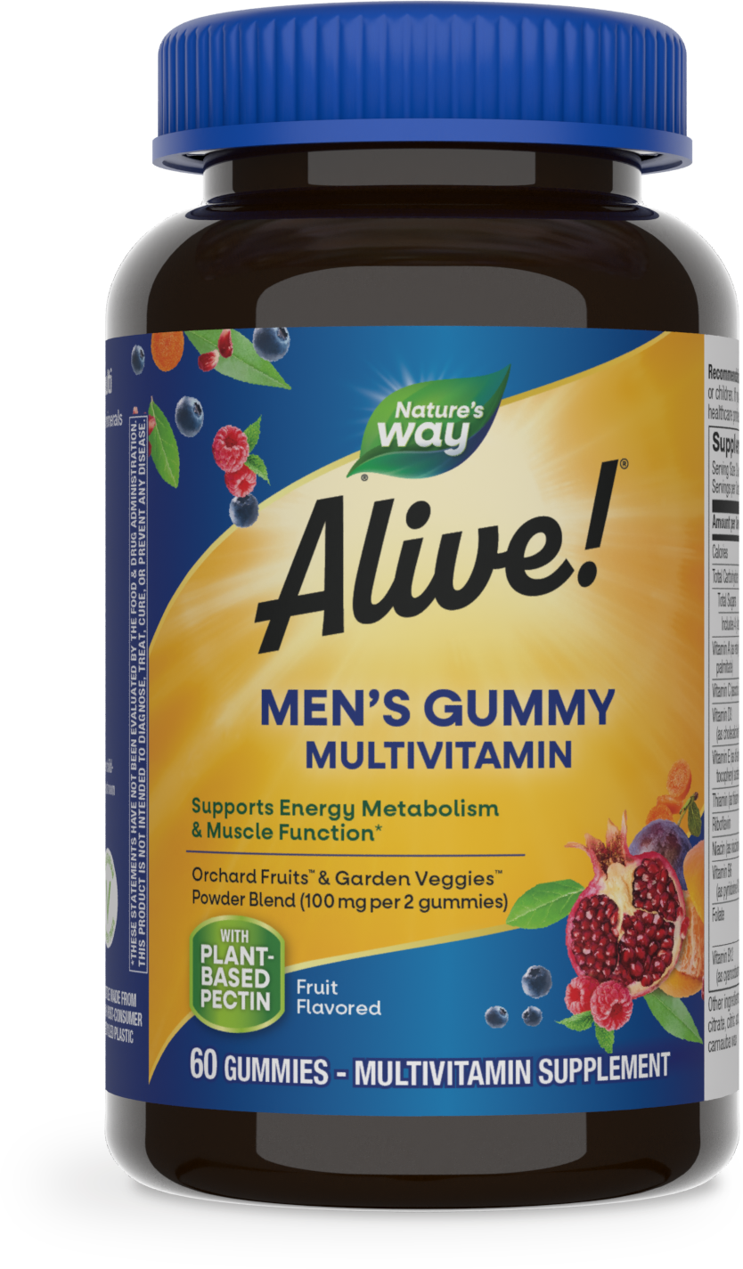 slide 1 of 9, Nature's Way Alive! Men's Gummy Multivitamin, 60 ct