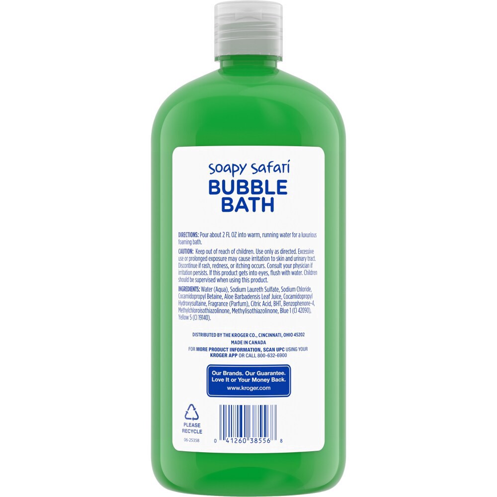 slide 2 of 3, Kroger Soapy Safari Kiwi Melon Scented Bubble Bath, 32 fl oz
