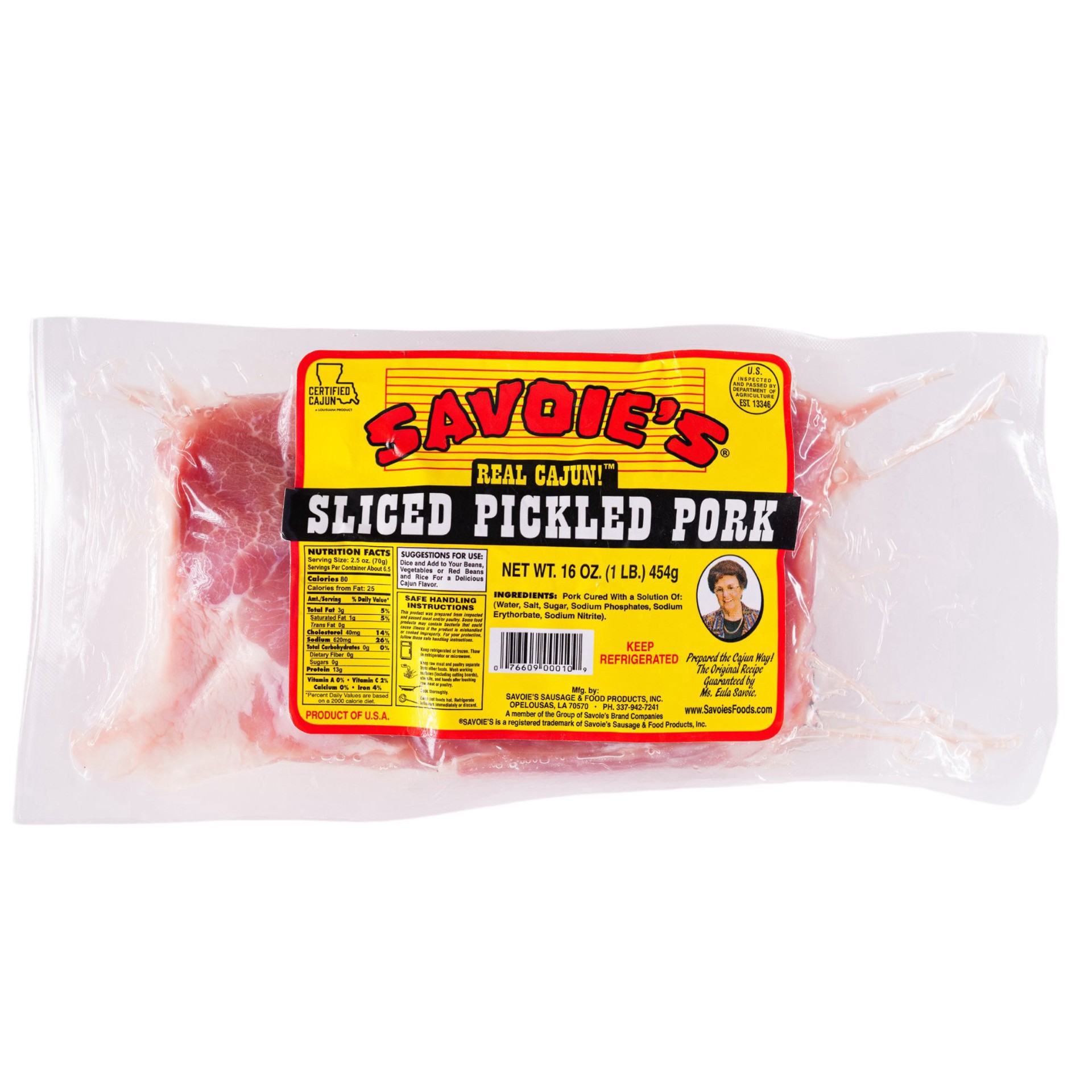 slide 1 of 1, Savoie's Savoies Pork Pickled, 1 lb