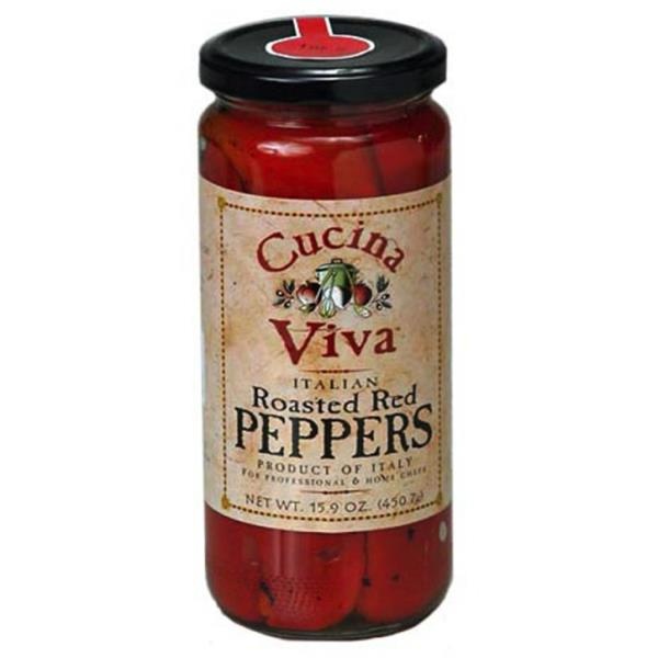slide 1 of 1, Cucina Viva Roasted Red Peppers, 15.9 oz