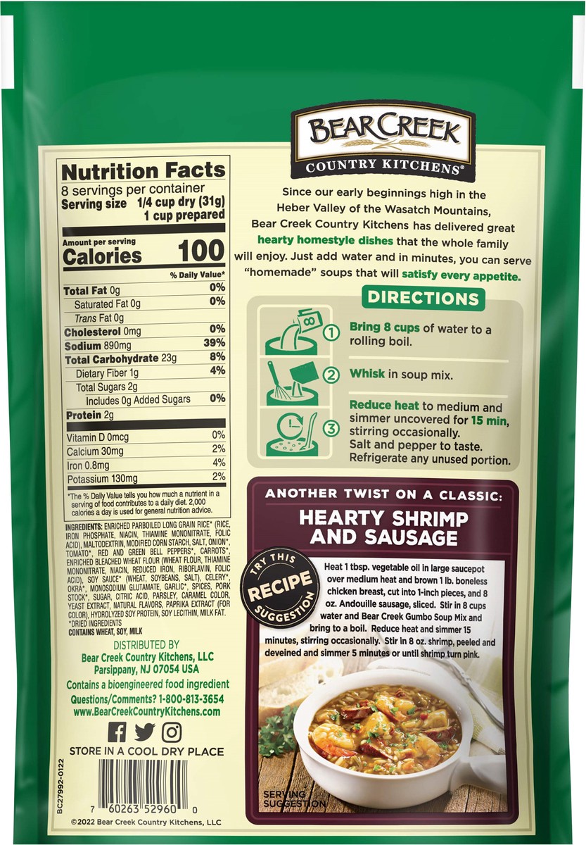 slide 5 of 11, Bear Creek Family Size Gumbo Soup Mix 8.8 oz, 8.8 oz