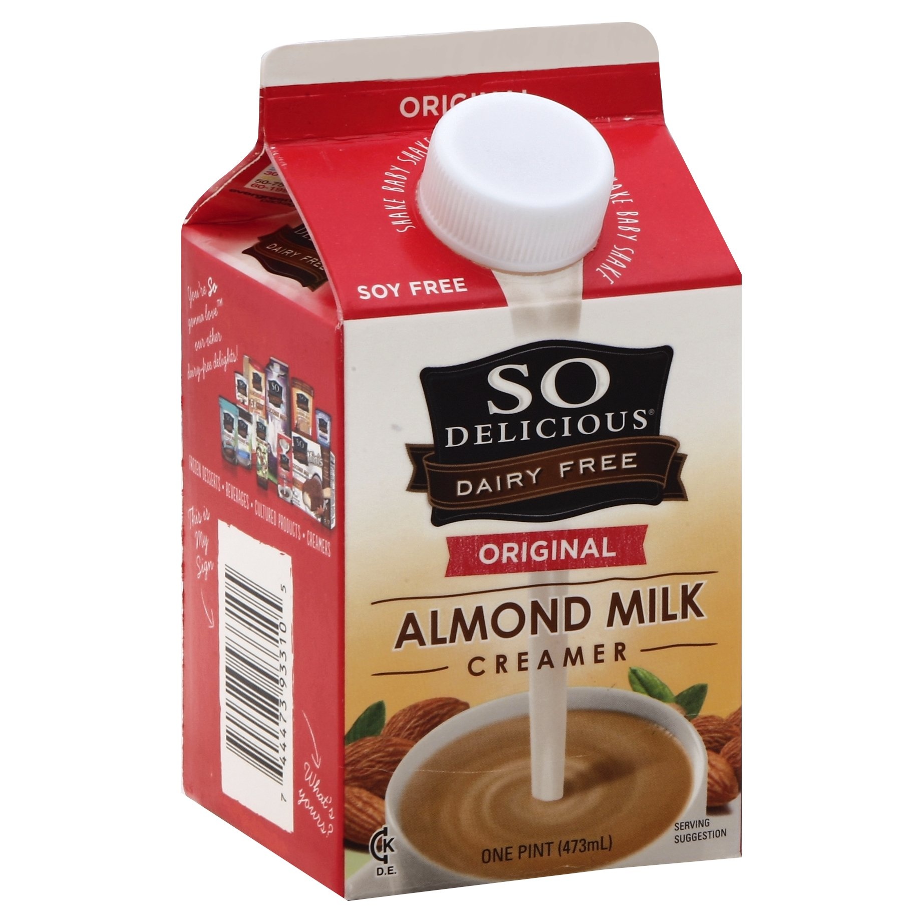 slide 1 of 8, So Delicious Dairy Free Original Almond Milk Creamer, 1 pint