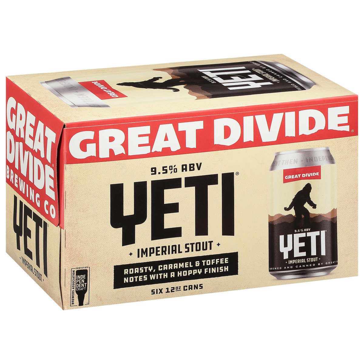 slide 4 of 9, Great Divide Brewing Co. Brewing Co. Imperial Stout Yeti Beer 6 - 12 oz Cans, 6 ct