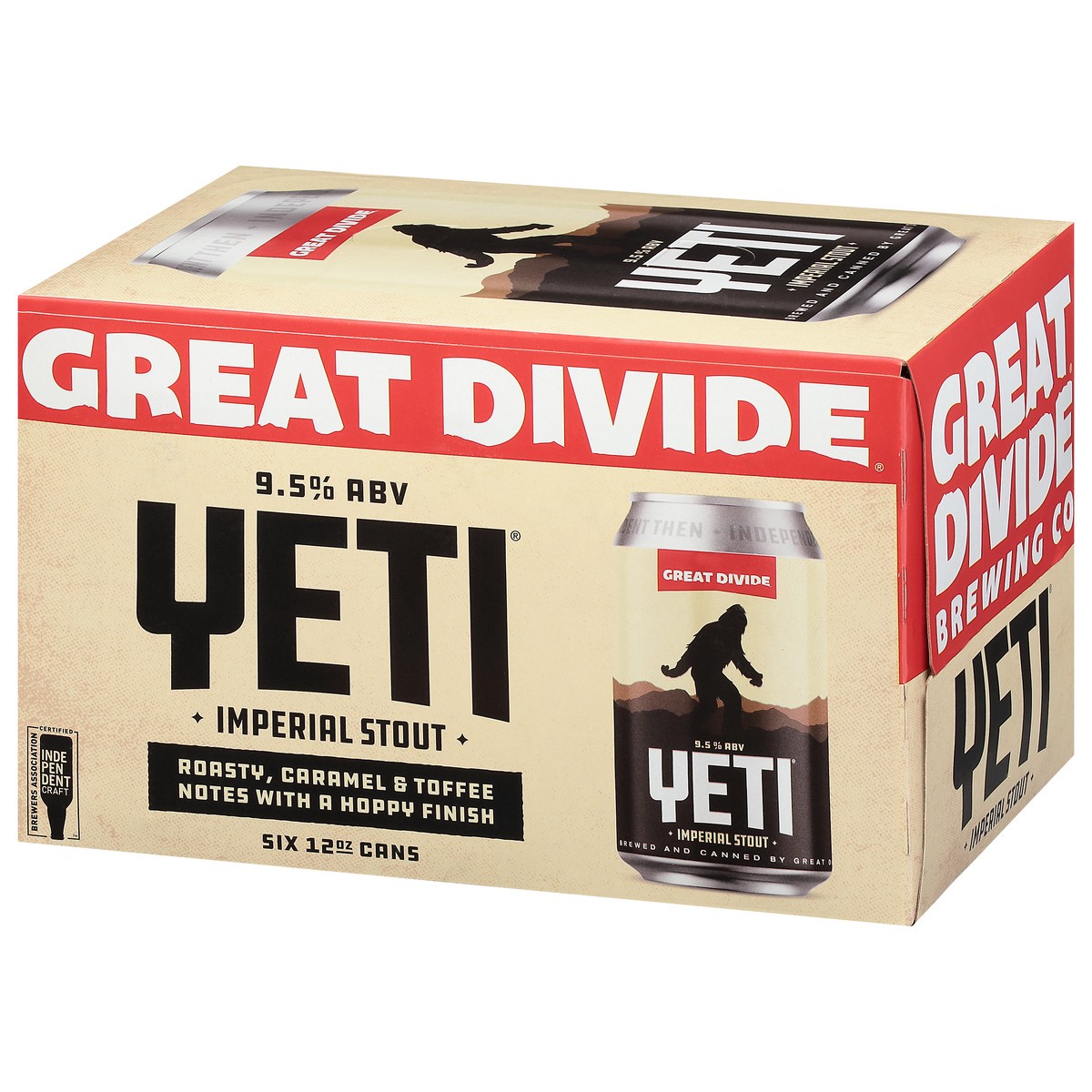 slide 8 of 9, Great Divide Brewing Co. Brewing Co. Imperial Stout Yeti Beer 6 - 12 oz Cans, 6 ct
